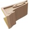 Ekena Millwork 7"W x 14"D x 7"H Wide Scroll Rough Cedar Woodgrain TimberThane Corbel, Primed Tan CORUR07X14X07SCRRCPR - alternate 6